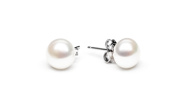 Sidabriniai auskarai su perlais