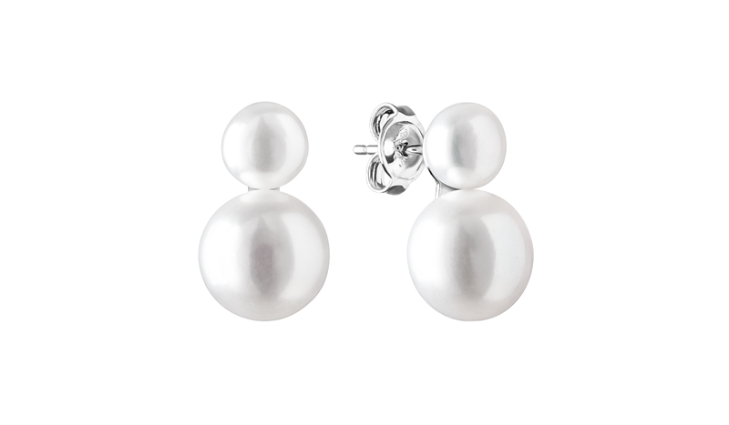 Sidabriniai auskarai su perlais