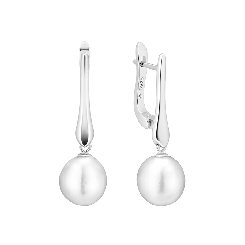 Sidabriniai auskarai su perlais