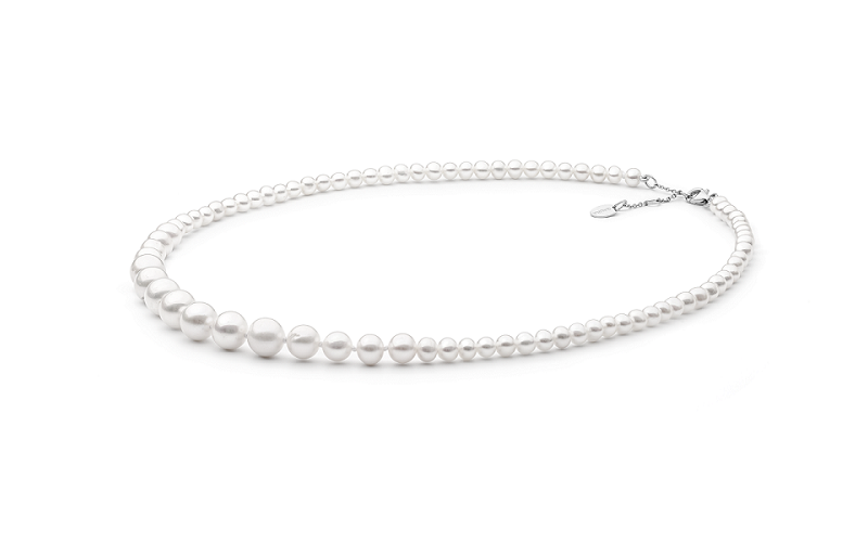 Perlų vėrinys su sidabru