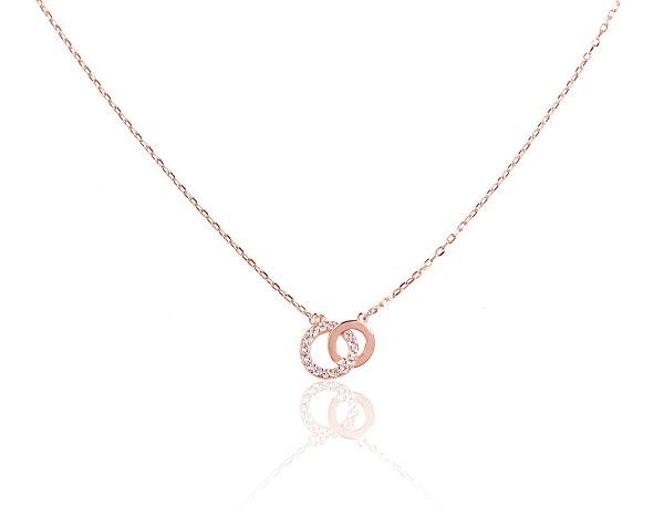 Paauksuota sidabrinė grandinėlė su pakabuku