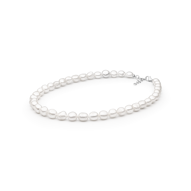 Perlų vėrinys su sidabru