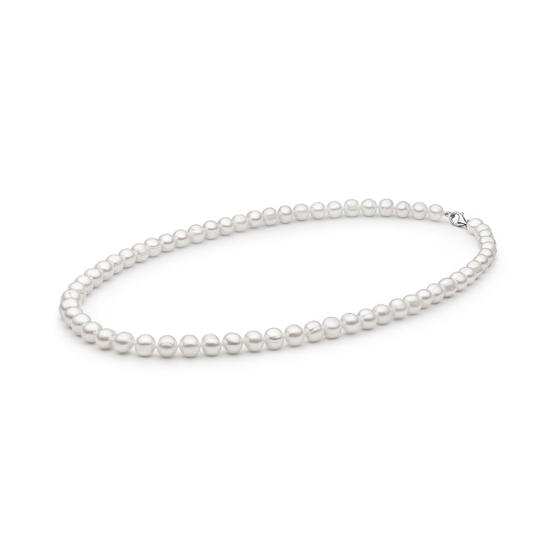 Perlų vėrinys su sidabru