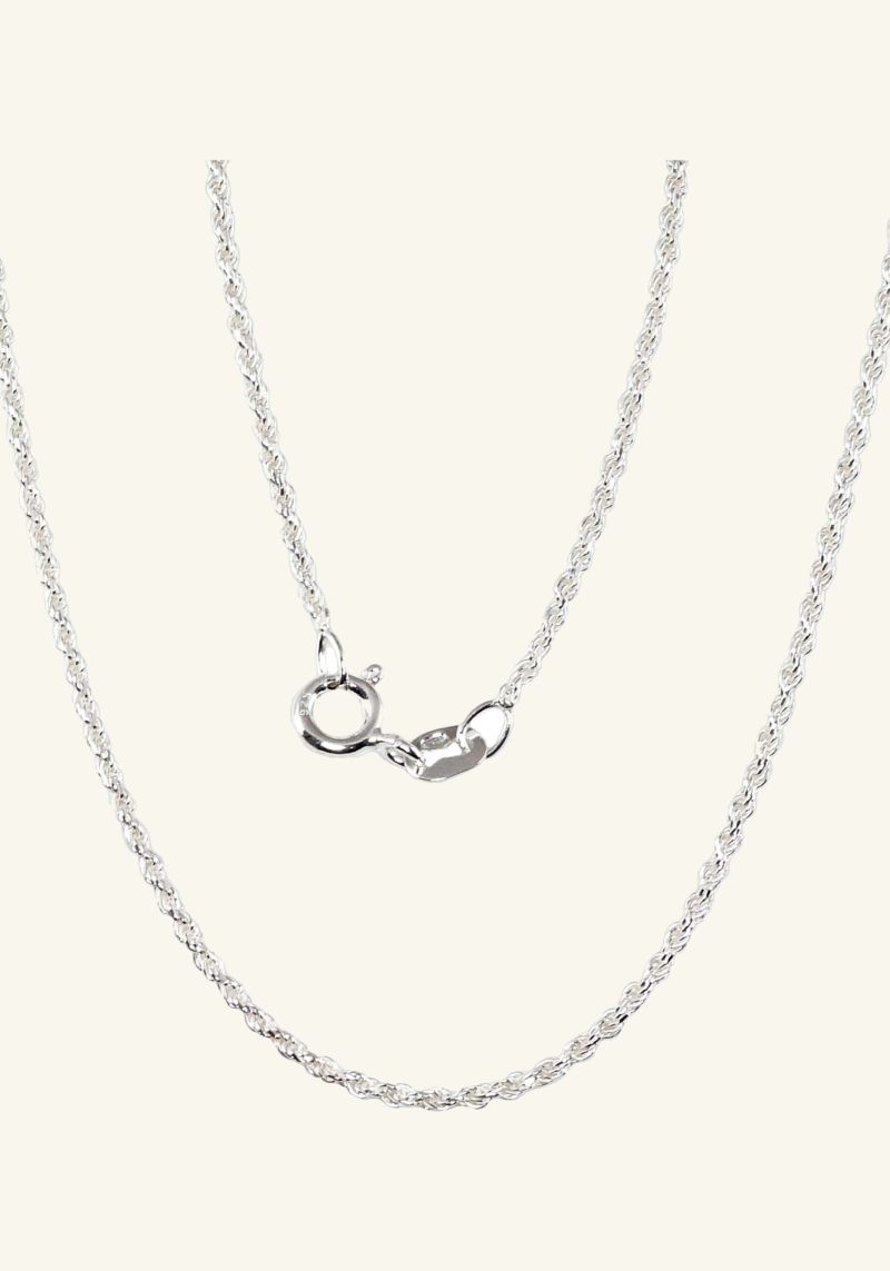Sidabrinė Rope grandinėlė (1,3 mm)
