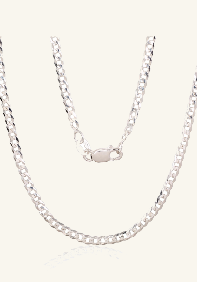 Sidabrinė Curb grandinėlė (2,5 mm)