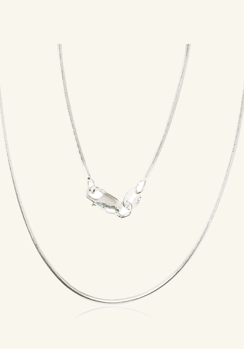 Sidabrinė Snake grandinėlė (1,1 mm)