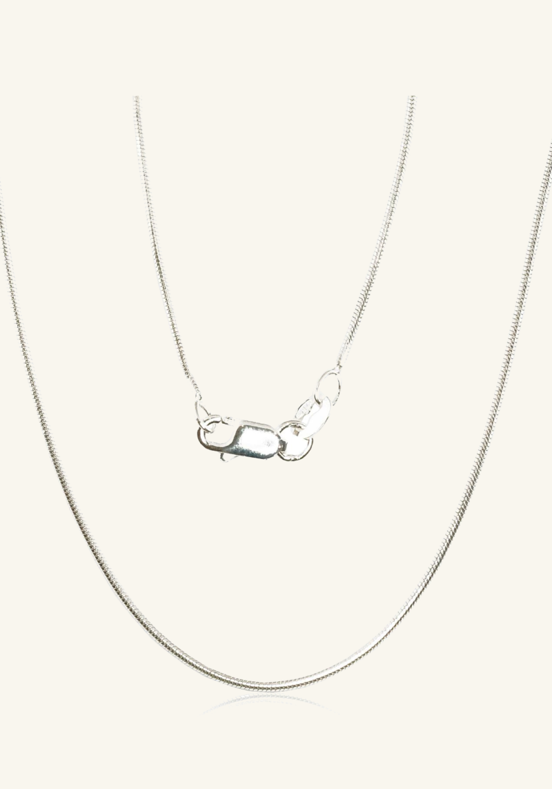 Sidabrinė Snake grandinėlė (1 mm)
