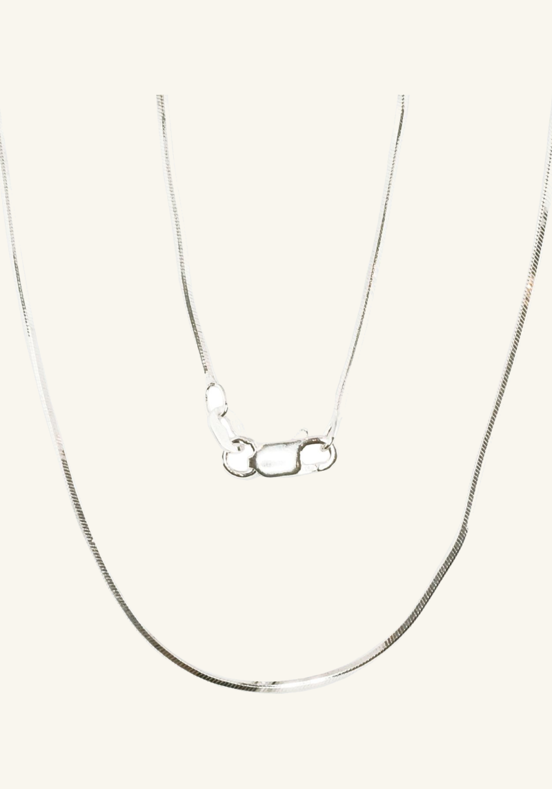 Sidabrinė Snake grandinėlė (1 mm)