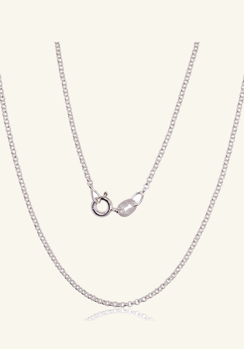 Sidabrinė Rollo grandinėlė (1 mm)