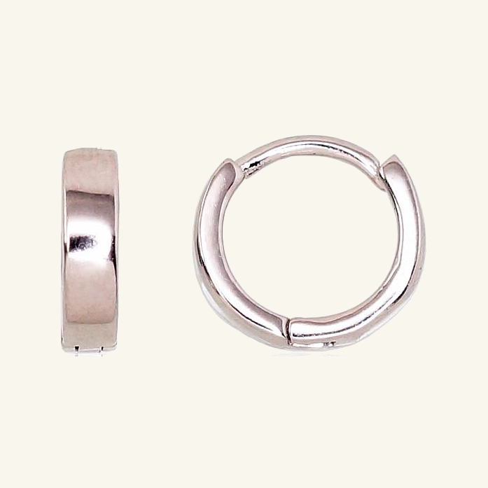 Rodžiu dengtos lygios sidabrinės rinkutės, 11 mm
