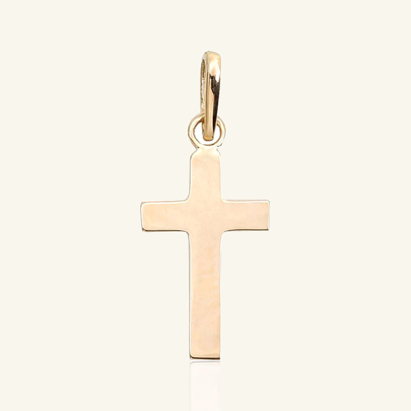 Geltono aukso kryželio pakabukas
